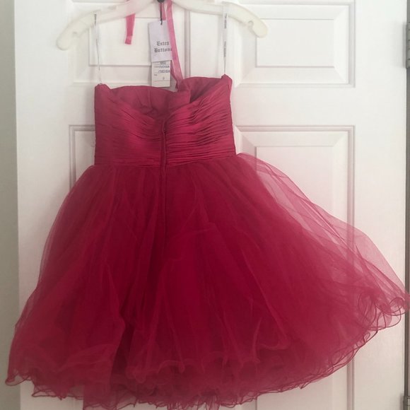 Sherri Hill Fuchsia Dress - Picture 3 of 9